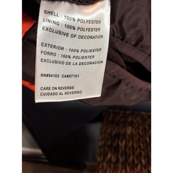 NFL Cleveland Browns Jacket Men's Large Brown Orange 1/4 Zip Sports Windbreaker - Picture 6 of 6